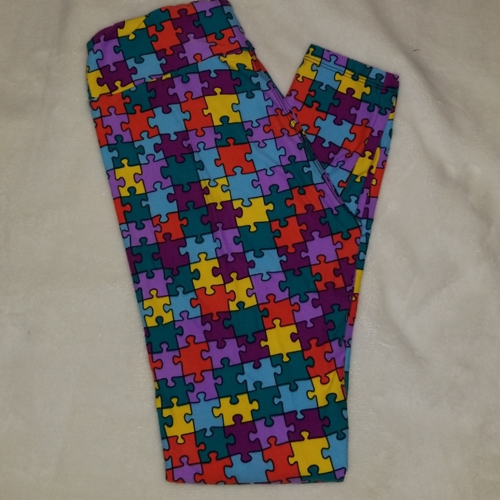 Lularoe Autism Puzzle Piece Leggings